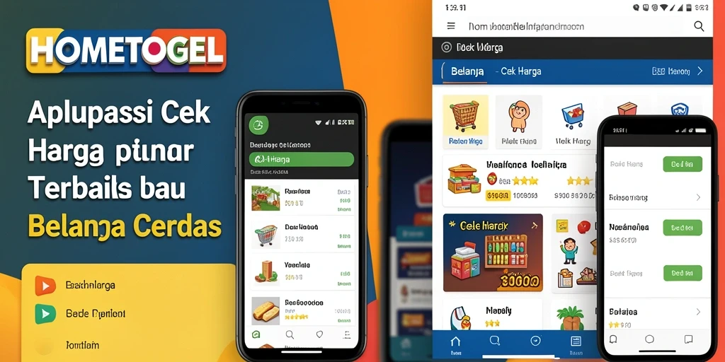 Tampilan antarmuka aplikasi Cek Harga HOMETOGEL yang sederhana dan efektif.