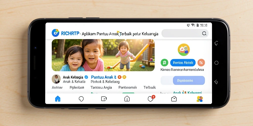 Antarmuka pengguna RICHRTP yang sederhana untuk memantau anak.