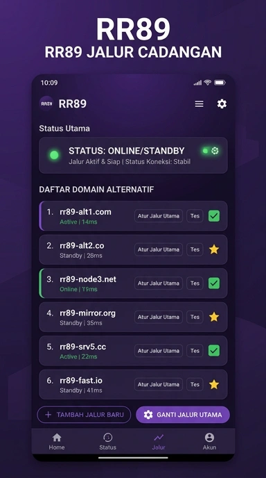 Tampilan link alternatif rr89