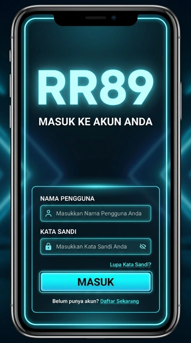 Tampilan halaman login rr89